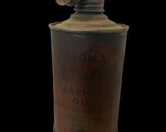 DIXON'S GRAPHITED OIL TIN (FADED LABEL)
