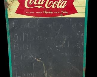 ANTIQUE COCA-COLA MENU BOARD