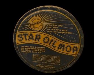 VINTAGE/ANTIQUE STAR OIL MOP TIN