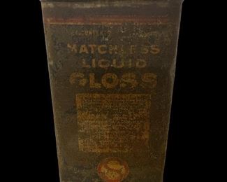 VINTAGE/ANTIQUE MATCHLESS LIQUID GLOSS TIN - STANDARD OIL COMPANY