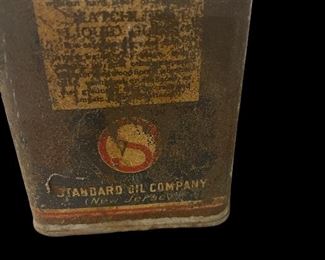 VINTAGE/ANTIQUE MATCHLESS LIQUID GLOSS TIN - STANDARD OIL COMPANY