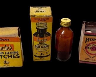 LOT/4 VINTAGE GUN CLEANING PRODUCTS