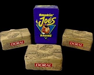 VINTAGE CIGARETTE ADVERTISING MATCHES TINS