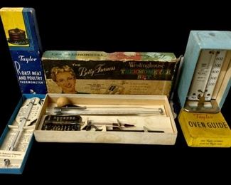 LOT/3 VINTAGE/ANTIQUE TAYLOR THERMOMETERS