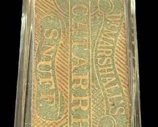 ANTIQUE DR. MARSHALL'S CATARRH SNUFF – FULL BOTTLE