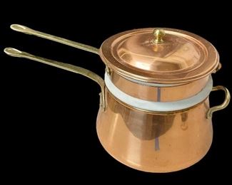 COPPER/PORCELAIN DOUBLE BOILER
