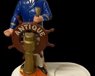 VINTAGE  CERAMIC “ANTIQUE” CAPTAIN LIQUOR CADDY