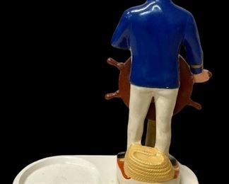 VINTAGE/CERAMIC “ANTIQUE” CAPTAIN LIQUOR CADDY