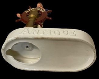 VINTAGE/CERAMIC “ANTIQUE” CAPTAIN LIQUOR CADDY