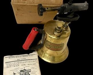 VINTAGE, C&L GASOLINE TORCH    *LIKE NEW    W/ORIGINGAL BOX & PAPERWORK