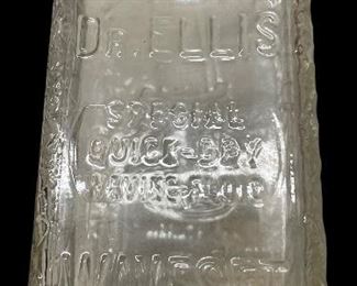 ANTIQUE DR. ELLIS' SPECIAL QUICK DRY SHAVING FLUID  “WAVESET”   INSERT COMB - BOTTLE