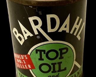 VINTAGE/ANTIQUE BARDAHL TOP OIL AND VALVE LUBRICANT TIN