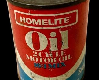 VINTAGE HOMELITE OIL TIN