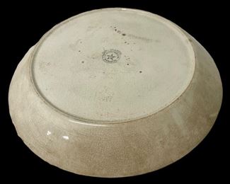 ANTIQUE POTTERY SUMI GRANITE BEERBOWER PIE PLATE