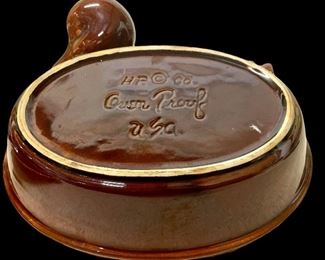 VINTAGE HULL POTTERY COVERED DISH - DUCK