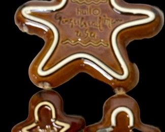 VINTAGE HULL POTTERY 3-PCS DESSERT SET              (2-SETS AVAILABLE)