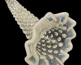 VINTAGE/ANTIQUE HOBNAIL/MOONSTONE EPERGNE VASE