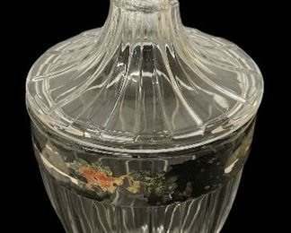 VINTAGE/ANTIQUE HEISY COVERED CANDY DISH