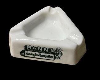 VINTAGE MANN’S DRUG STORE ASHTRAY