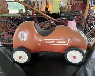 Vintage Radio Flyer "Little Red Roadster" push car