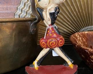 Darling antique door stop.