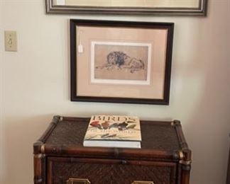 Ralph Lauren - British Colonial style chest on bamboo stand
