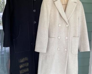 Alissa coat and Benetton white coat