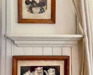 Currier & Ives - Three Little Kittens and Little Willie