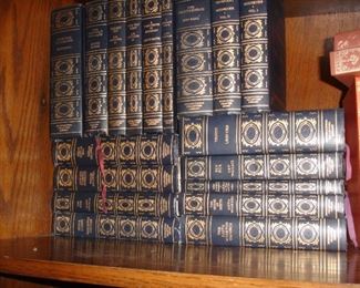 Classic book set close up