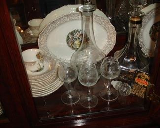 Vintage glassware and dishes