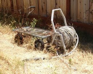 Garden cart and hose