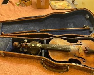 Vintage Bausch Violin with Case & Bow from Germany