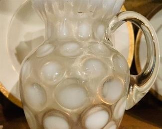 Fenton Frosted Pitcher