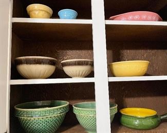 Collection of McCoy Crock Bowls