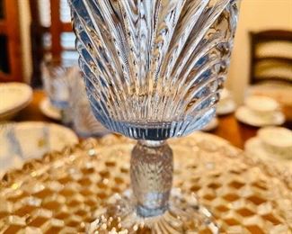 Beautiful Set of Vintage Blue Glasses