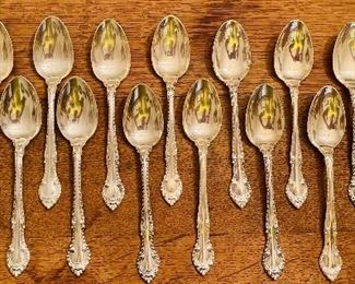 Vintage Sterling Silver Set of
     “English Gadroon”
Closeup of Demi Tasse Spoons