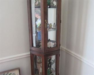 Petite curio cabinet