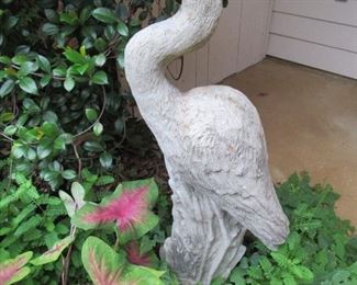 Many concrete statues