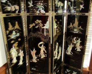 Asian carved room divider