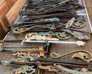Antique Curtain Hangers 