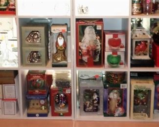 Christmas items and ornaments.
