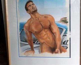 Michael Breyette origional Pastel on paper titled "Big Sur"