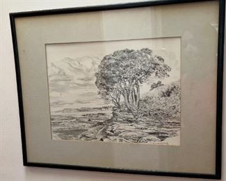 Tree sketch signed