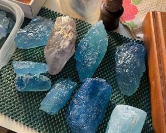 Aquamarine stones