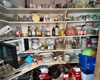 collection of various dinnerware sets