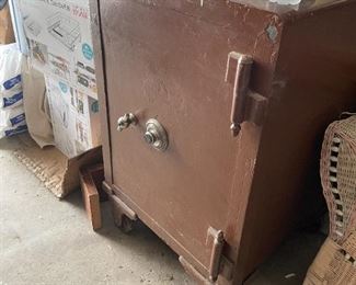 . . . a great find -- vintage safe (very heavy) with working com
