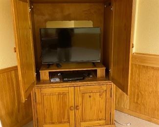 . . . a TV cabinet