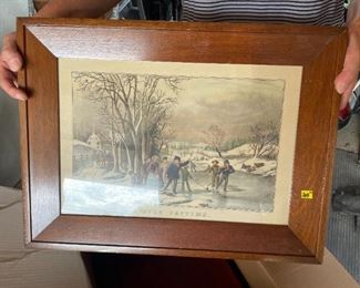 . . . an old Currier and Ives framed print