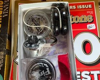 . . . some original yoyos -- how did that combination lock get in there!