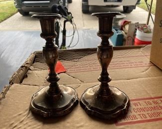 . . . a pair of candle holders